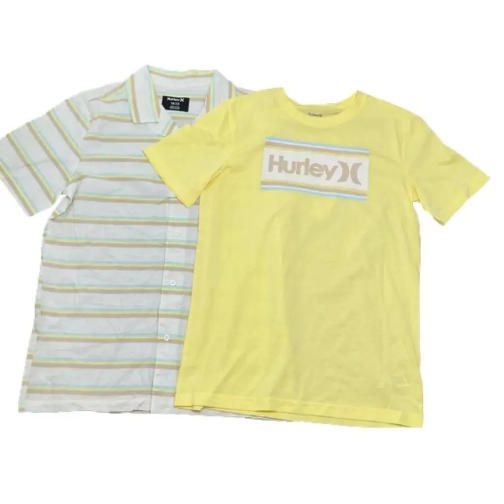 Hurley Boy's Woven Shirt & Tee 2 piece Set Size XL NWT